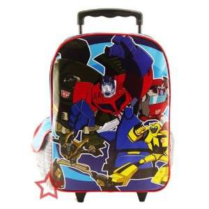  Transformers Optimus Prime Bumble Bee Rolling Backpack 