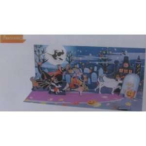  Greeting Card Halloween Trick or Treat Dogs Pop Up 