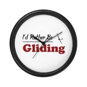  Rather Be Gliding Funny Wall Clock by  