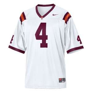 Virginia Tech Hokies Football Jersey: Nike White #4 Replica Football 