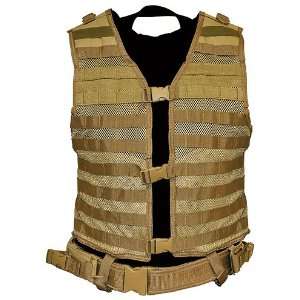   Molle/PALS Tactical Vest   Tan   Military / Airsoft: Sports & Outdoors