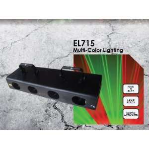  EL715 Sound Activated Multi colored Laser light: Musical 