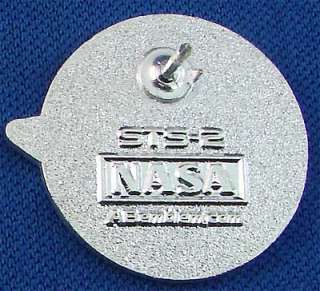 NASA Space Shuttle STS 2 Columbia Mission Pin Engle  