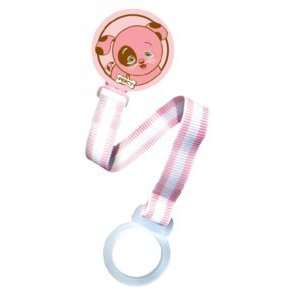  Razbaby Girls Pacifier Holder   Pink Baby