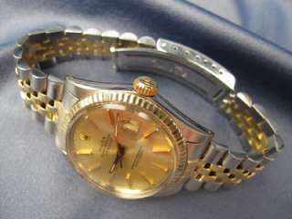 1984 Mens Vintage Rolex Datejust SS & 18k Gold Ref 16013 Jubilee #252 