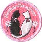 girl MOTHER & DAUGHTER CATS Patches Crests GUIDES/SCOUT  