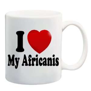  I LOVE MY AFRICANIS Mug Coffee Cup 11 oz ~ Dog Breed 