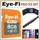 Eye Fi Pro X2 8GB Class 6 SDHC Wireless Memory Card + Accessory Kit