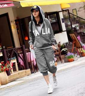 D610 Womens Casual NO.95 ITALIA Printed Hooded Tracksuit 8/10  