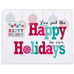 Happy Holidays Card & Pin
