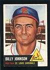 BILLY JOHNSON CARDINALS 1953 TOPPS #21 VG EXCELLENT