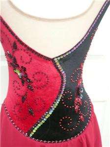 KIM Competition Ice Skating Dress Dance Adult X Small XS  