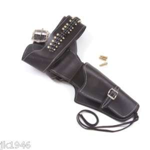 BLACK LEATHER WESTERN RH HOLSTER WITH BULLETS  