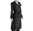   radley hilary radley new york black poly nylon belted long raincoat