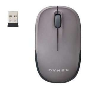 Dynex DX NPWLMSEGR Laptop Wireless Optical Mouse   Gray 