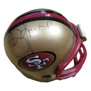  Steve Young Autographed/Signed Miniature Mini Helmet 