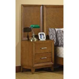  22 Nightstand w/ Panel by Winners Only   Brown Cherry 