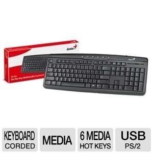  Genius 31310461100 KB 202 Multimedia Keyboard: Electronics