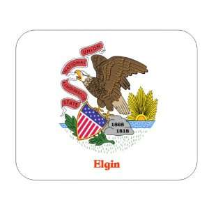  US State Flag   Elgin, Illinois (IL) Mouse Pad Everything 