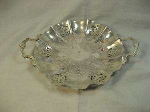 Vintage ESSAY Canada Silver plated Candy dish  