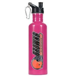 Cleveland Browns 26oz Stainless Steel Water Bottle (Pink)  