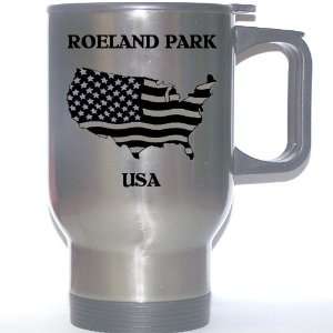  US Flag   Roeland Park, Kansas (KS) Stainless Steel Mug 