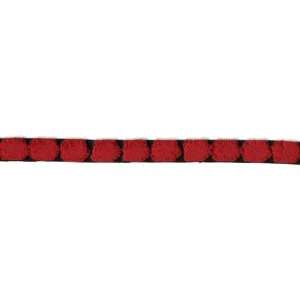  Chenille dot ribbon   red/burgundy Arts, Crafts & Sewing