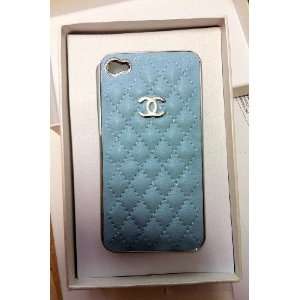  Limited Edition Chanel Logo blue with silver frame iphone 