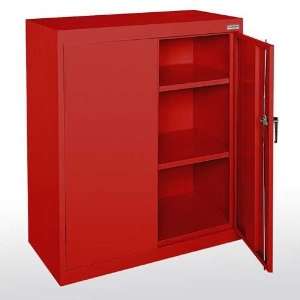   Storage Cabinet, 2 Fully Adjustable Shelves, Locking Swing : Office