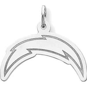  Sterling Silver NFL San Diego Chargers Logo Charm Jewelry