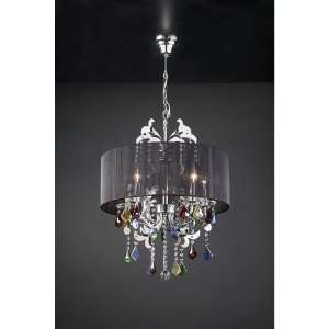 PLC Lighting 34112 PC Torcello 5 Light Chandeliers in Polished Chrome