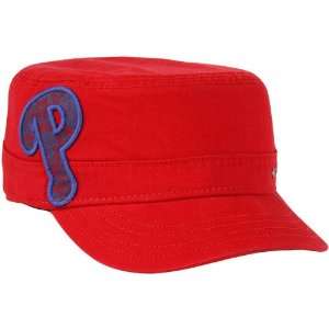  Philadelphia Phillies Womens Lace Fancy Military Adjustable Hat   Red