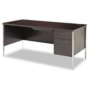  HON® Mentor® Series Single Pedestal Desk: Kitchen 