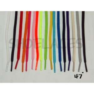 Oval athletic shoelaces 17color shoe laces(47 1/4)  