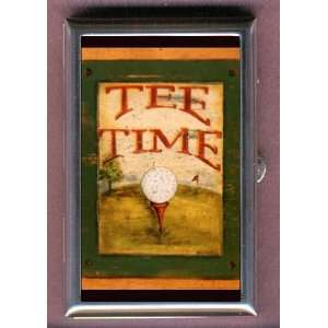 GOLF BALL TEE TIME ANTIQUE IMAGE Coin, Mint or Pill Box 