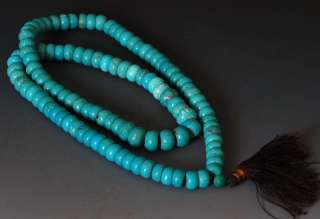 Mala Rosary Turquoise Prayer Beads Light green Tibetan  