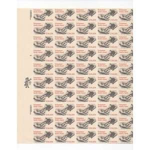 Volunteer Lend A Hand Sheet of 50 x 20 Cent US Postage Stamps NEW Scot 