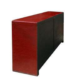   Sideboard Red Silk Lacquer Moon Face Console Buffet Table s2343special