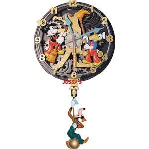  Disney Mickey Mouse and Goofy Animated Wall Clock
