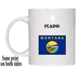  US State Flag   PLAINS, Montana (MT) Mug 