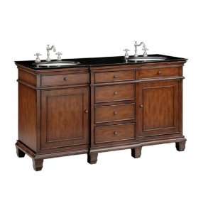   60 inch Traditional Bathroom Vanity Set with Faucets