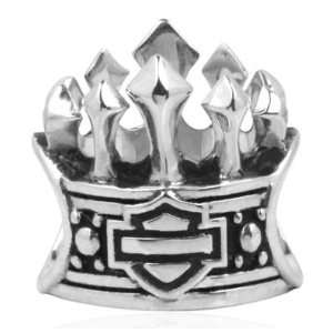  Harley Davidson® Sterling Silver Queen of the Road Crown Ride Bead 