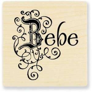  Bebe   Wood Rubber Stamp Arts, Crafts & Sewing
