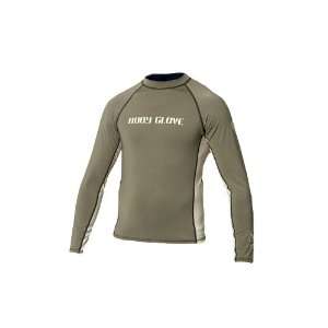  Body Glove Long Sleeve 6 oz. Lycra Rash Guard (Olive 