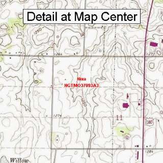 USGS Topographic Quadrangle Map   Nixa, Missouri (Folded/Waterproof 