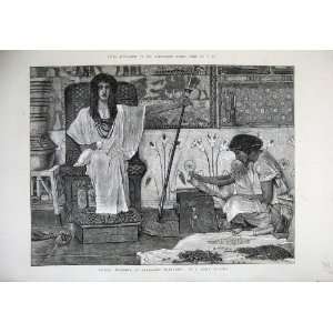  1874 Joseph PharaohS Graneries Alma Tadema Old Print 