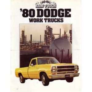  1980 DODGE WORK TRUCKS Sales Brochure Literature Book 