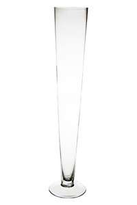 CLEAR Trumpet Vases: 32 High Pilsner Vase   Wedding Centerpiece (6pcs 