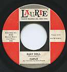 LISTEN TO BOTH SIDES   Rare Doo Wop 45   Carlo   Baby Doll