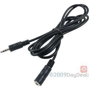  3.5mm Audio Extension Cable 6ft Black: Electronics